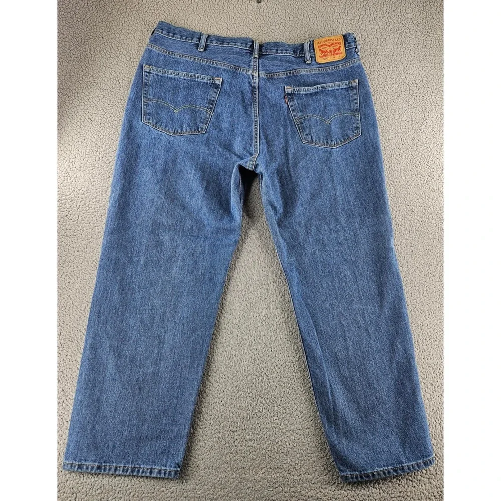 Levis 550 Jeans Mens 44x30 Blue Relaxed Fit Tapered Leg Baggy Workwear‎